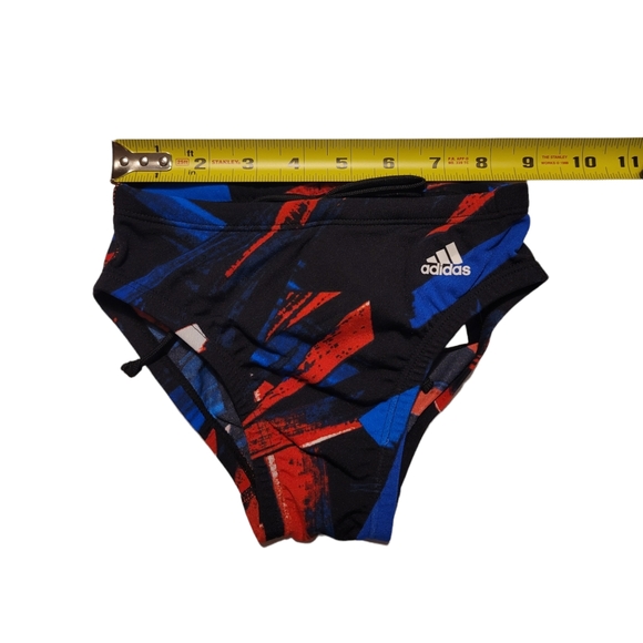 Adidas Boys Tribal Print Swim Brief - Picture 3 of 4